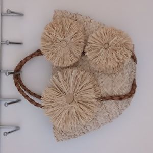 Aranaz straw tote handbag purse